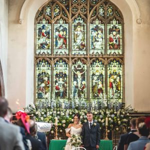 "We had the most amazing wedding service, Vicar Rev Dave made us both feel very calm and all of our guests have talked about was how brilliant the service was. The Sun shone through the stain glass window as we sang the hymns and said our vows and we had the most amazing time getting married at St Oswald's Church and it will always be a special place." Shannon & Macaulay